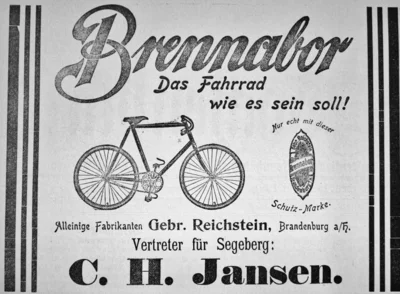 Brennabor-Fahrrad-Werbung, SKWB 15 06 1901 