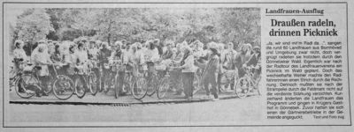 Radtour der Landfrauen Bornh&ouml;ved, SZ 08 06 1991 