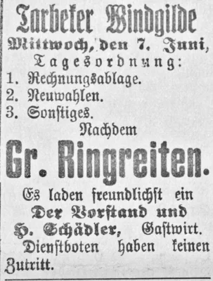Ringreiten der Tarbeker Windgilde, SKTB 31 05 1911 