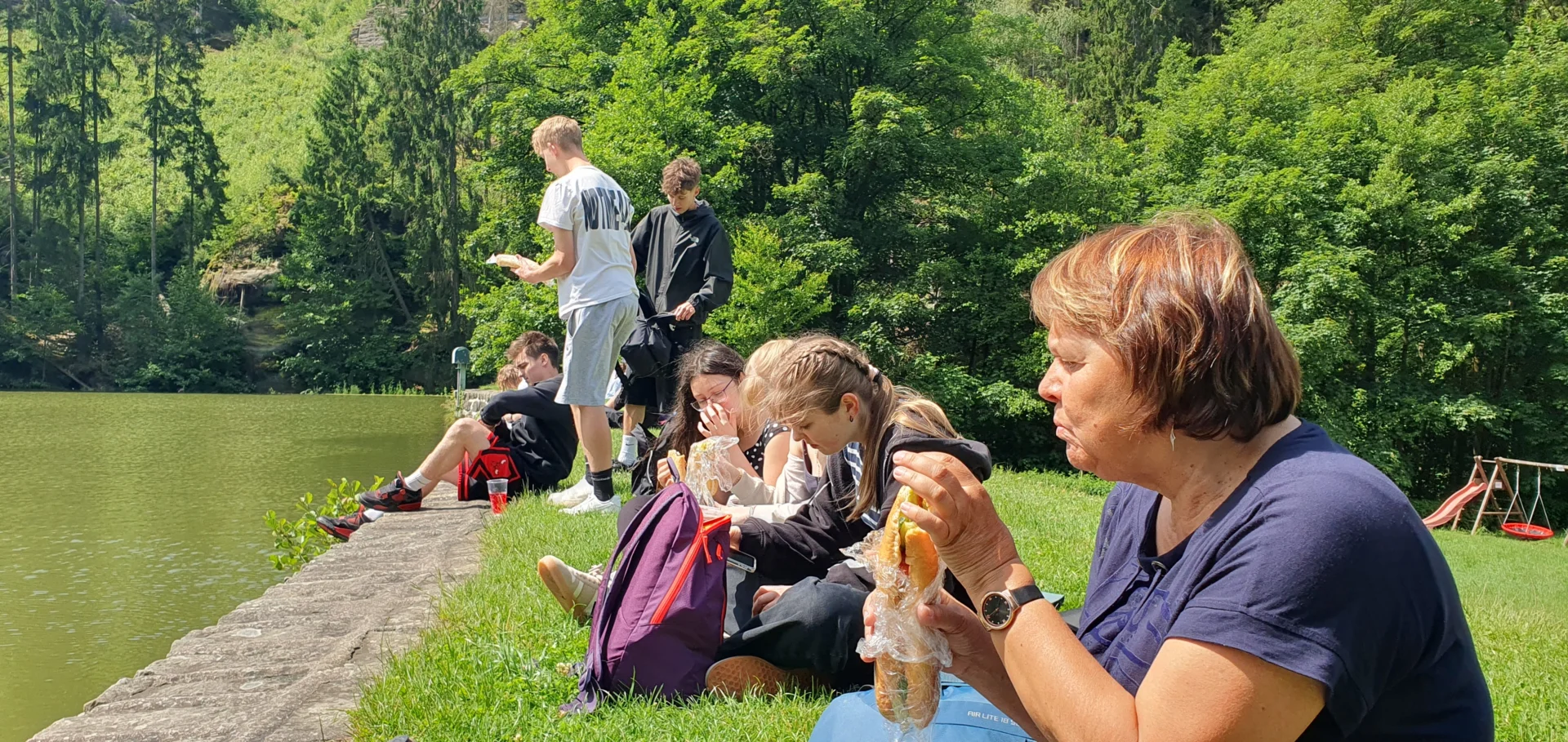 Bild: Picknick am See