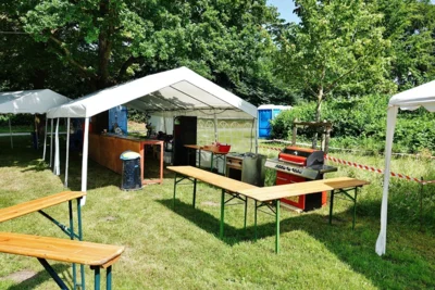 Blick in die Verpflegungszone 