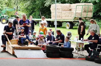 Gewusel am Start beim Mini-Cup 
