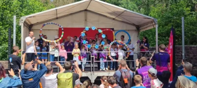 Foto des Albums: Fackellauf für die Special Olympics – Unsere Schule war dabei