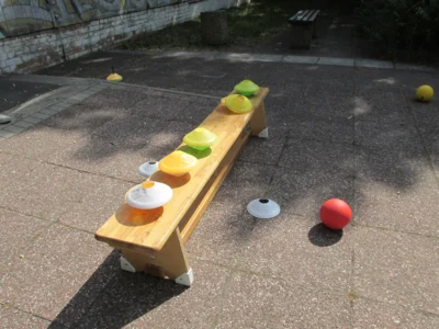 Auch beim Sportplatz gab es 2 Stationen. 