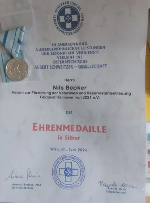 Foto des Albums: Auszeichnungen/Ehrungen/Danksagungen