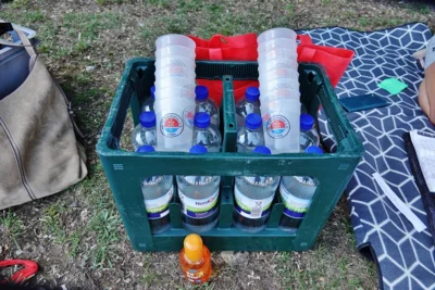 Viel Wasser trinken 
