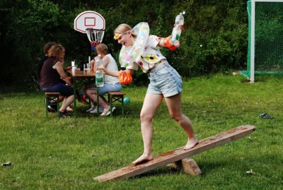 Janne Pape leitete die Familienspiele 