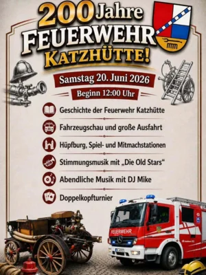 Foto des Albums: Jubiläum 200 Jahre Feuerlöschwesen Katzhütte