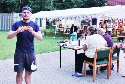 Jonas Kurzweg nach dem K&ouml;nigsschuss 