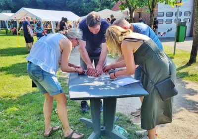 Hier wird gepuzzelt 