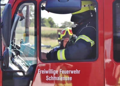 Feuerwehr Schmalensee als Erste vor Ort 