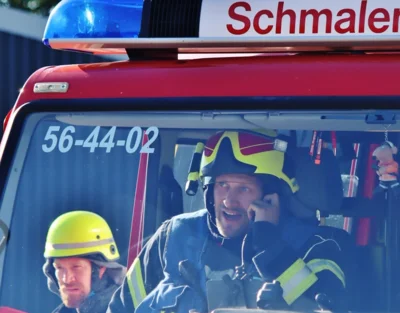 Gruppenf&uuml;hrer Chris Orth von Dach macht Meldung 