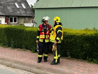 Unser Wehrf&uuml;hrer (re ) ist Einsatzleiter 