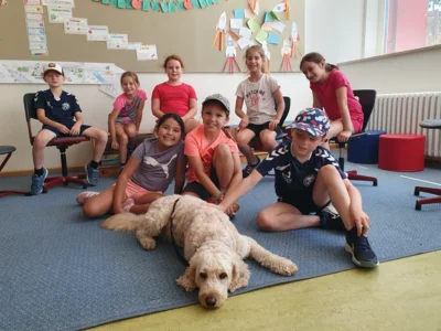Foto des Albums: Erfolgreiche Schulhund-Prüfung: Ilvy hat gemeinsam mit den Kindern den Praxistest bestanden