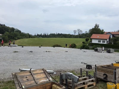 Foto des Albums: Zeltaufbau