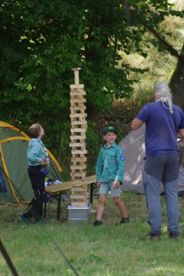 Lagerolympiade - Turm bauen 