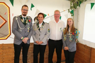 Die Alt K&ouml;ln Medaille erhielten (v l ) Frederik H&auml;nlein, Verena Mojen, Michael Schulz und Lina Seguin  (Bild vergr&ouml;&szlig;ern)