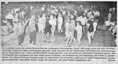 Laandjugend-Sommerfest, SZ 05 08 1986 