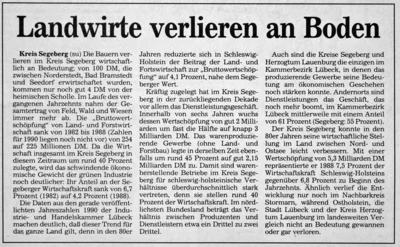 Lage der Landwirtschaft, SZ 26 08 1991 
