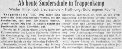 Sonderschule Trappenkamp, SZ 10 08 1966 