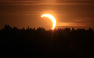Das Spektakel &uuml;ber dem Horizont. 
