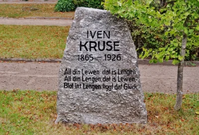 Die Grabstein-Inschrift wurde erneuert 