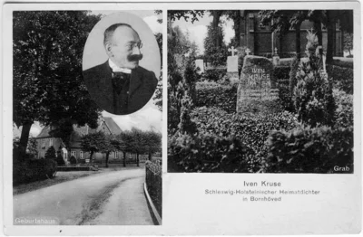 Eine historische Postkarte erinnert an Iven Kruse 