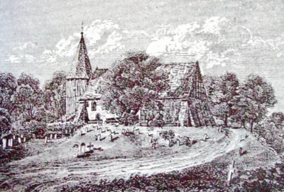 Die Vicelin-Kirche Bornh&ouml;ved 1861 