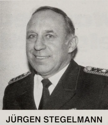 J&uuml;rgen Stegelmann im Jubil&auml;umsjahr 1989 - 100 Jahre Feuerwehr 
