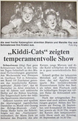 Kiddi-Cats, Bericht, SZ 24 09 2001 