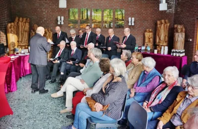 Der M&auml;nnergesangverein Bornh&ouml;ved unterhielt das Publikum 