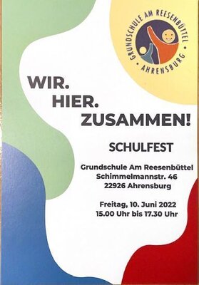 Flyer Schulfest (Vorderseite)