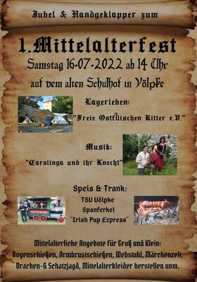 Plakat Mittelalterfest