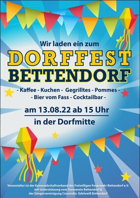Flyer Dorffest 2022