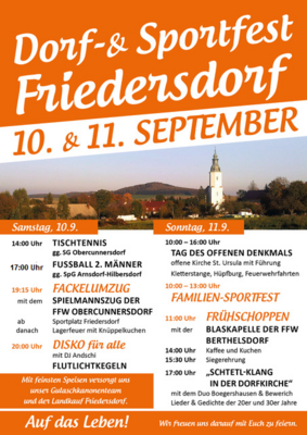 Dorf - und Sportfest in Friedersdorf