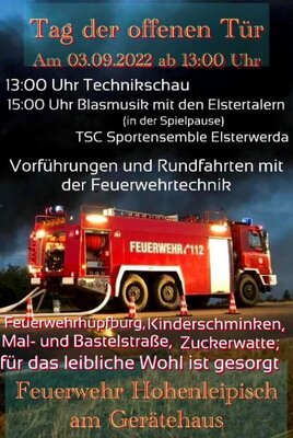 Freiwillige Feuerwehr Hohenleipisch - Tag der offenen Tür