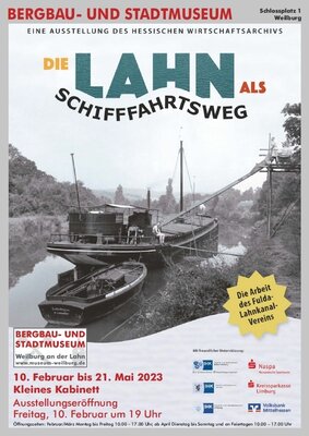Plakat Die Lahn als Schifffahrtsweg (Bild vergrößern)