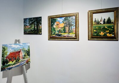 Die Ausstellung zeigt Falkenseer Motive. 