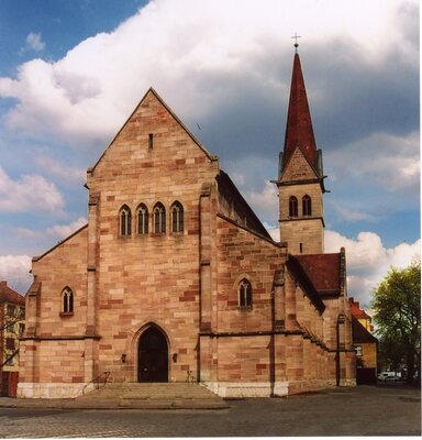 Die Pfarrkirche Herz Jesu in der Nürnberger Südstadt