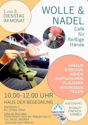 Veranstaltung: Wolle&Nadel - Café für fleißige Hände