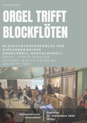 Veranstaltung: Orgel trifft Blockflöten