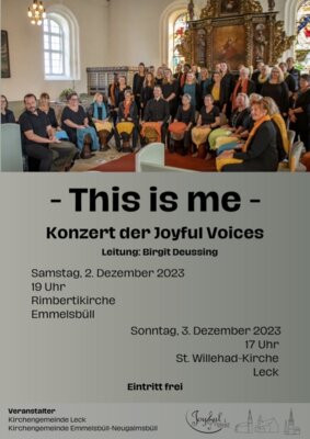 Veranstaltung: Adventskonzert der Joyful Voices in Emmelsbüll