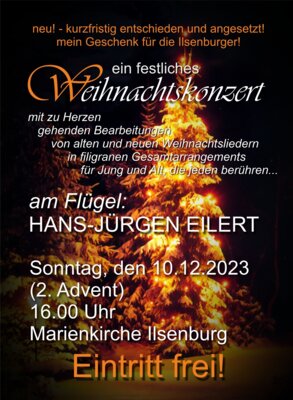 Einladung zur Weihnachtsmusik
