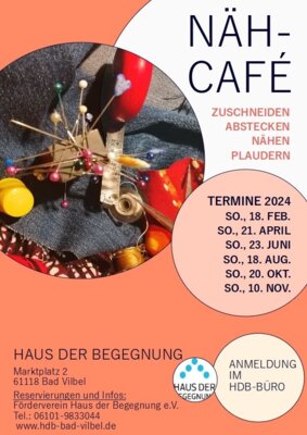 Veranstaltung: Stoffe, Nadel und Faden - Näh-Café im HdB