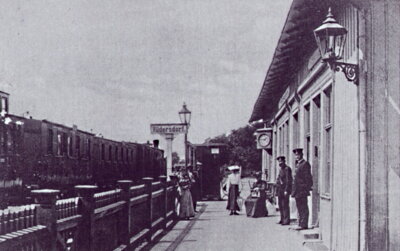 Der ehemalige Bahnhof in Rüdersdorf (Bild vergrößern)