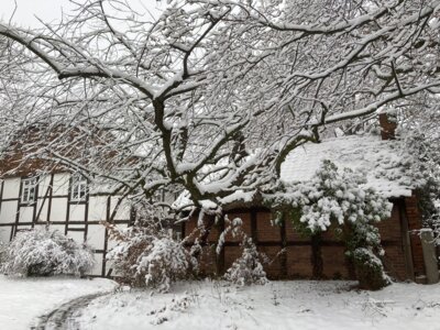 Das Pfarrhaus im Winter