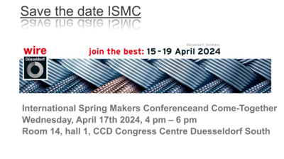 Events: Save the date ISMC Mi 17. 04. 2024