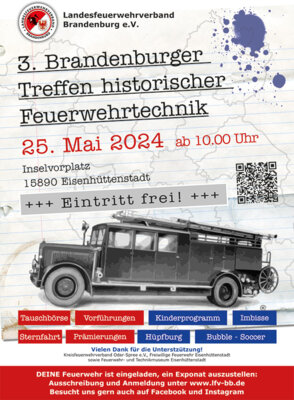 Veranstaltung: 3. Brandenburger Treffen historischer Feuerwehrtechnik + 2. Feuerwehrhistorische Tausch-, Sammel- und Ersatzteilbörde