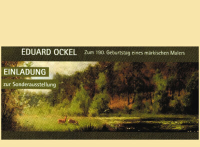 Veranstaltung: Sonderausstellung - Eduard Ockel