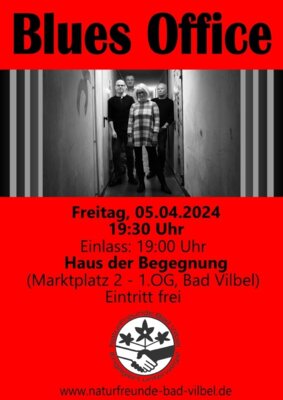 Veranstaltung: Bluesoffice - Konzertreihe der NaturFreunde Bad Vilbel